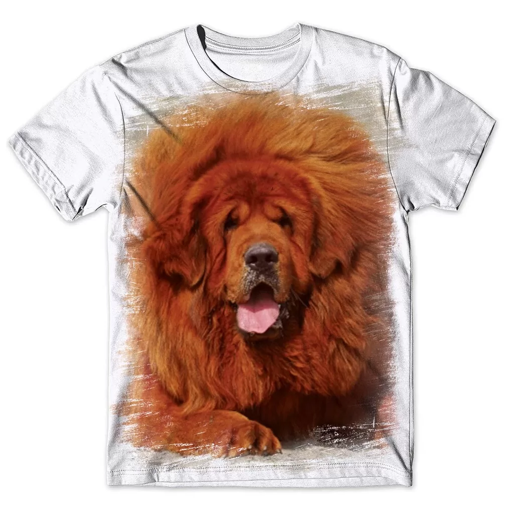 Camisa Camiseta Masculina Cachorro Mastim Mastiff Tibetano