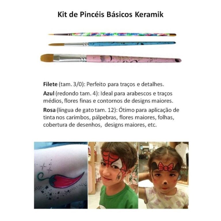 Kit de pincéis Básicos Keramik (611, 311, 341)