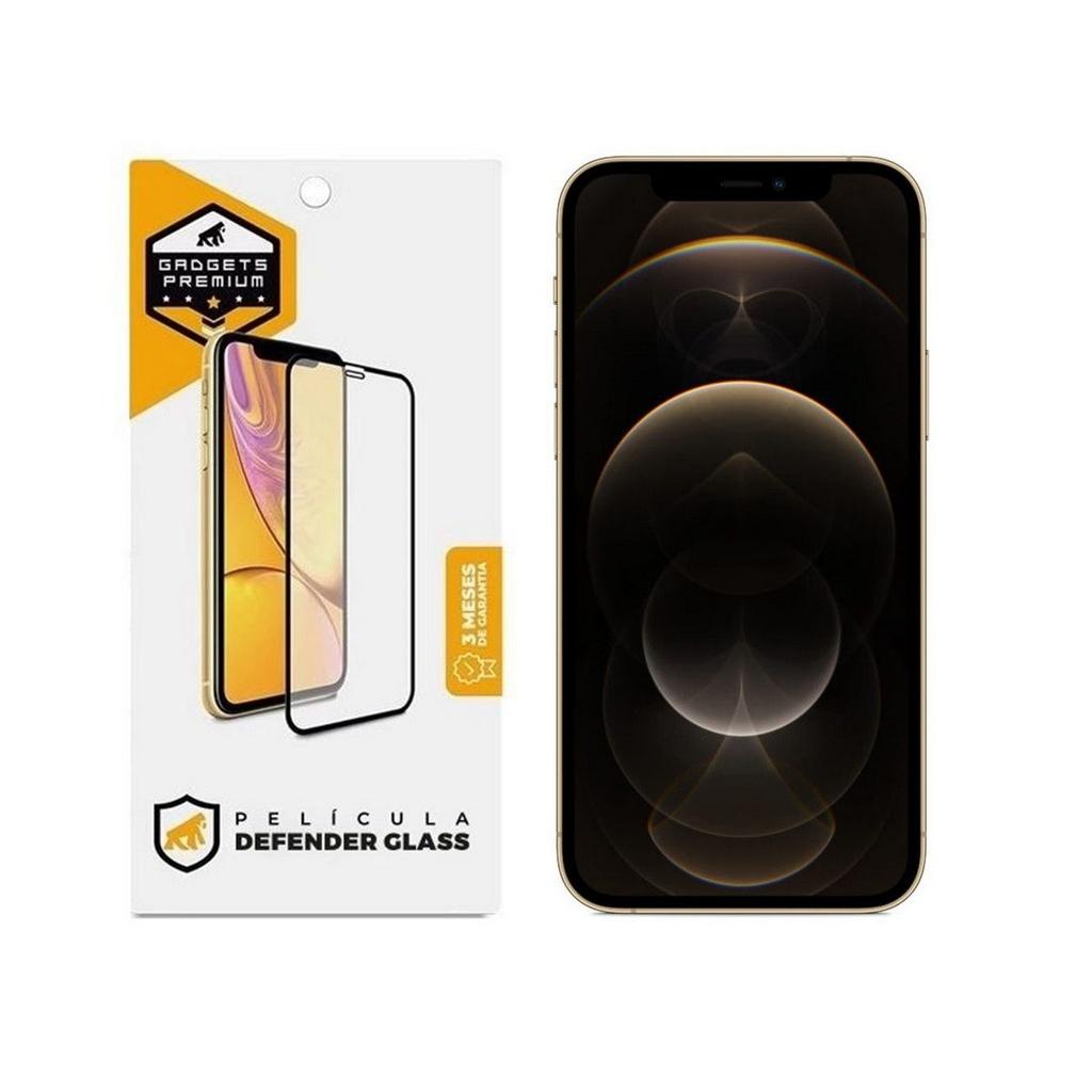 Película Defender Glass para iPhone 12 Pro Max – Preta – Gshield