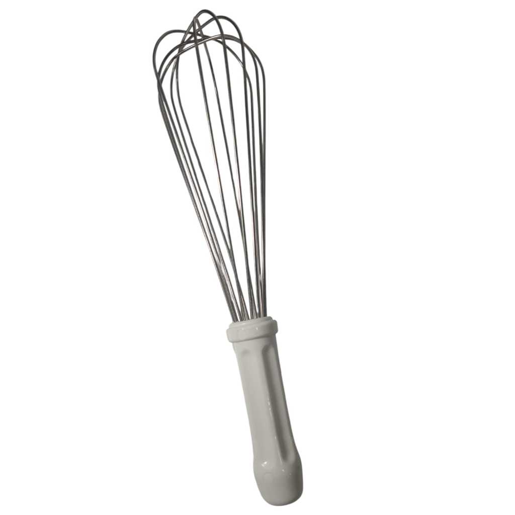 Fuê Batedor Bolo Ovos Profissional 30 Cm Inox (Branco) – FigueirasFormas