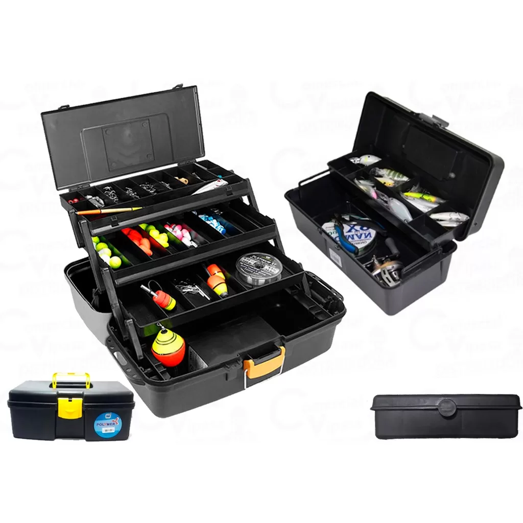 Caixa De Ferramenta Maleta Pesca Organizadora multiuso Maleta Maquiagem articulada portátil
