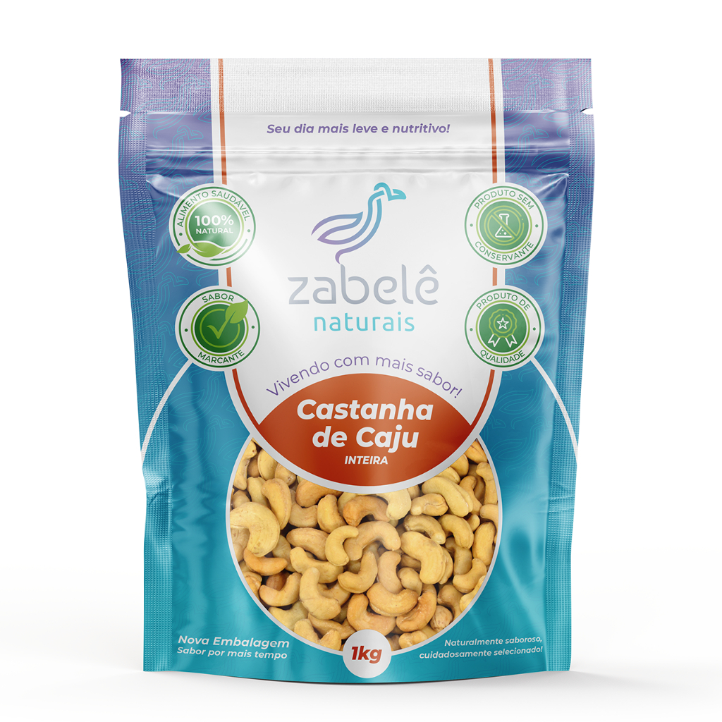 Castanha de Caju Inteiras 1kg  – Zabelê Naturais.