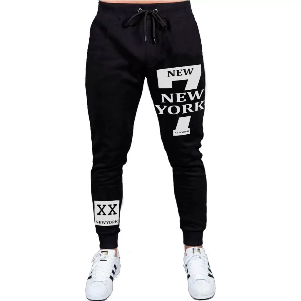 Calça De Moletom 7 New York Roupa Masculina Treino Academia Esporte