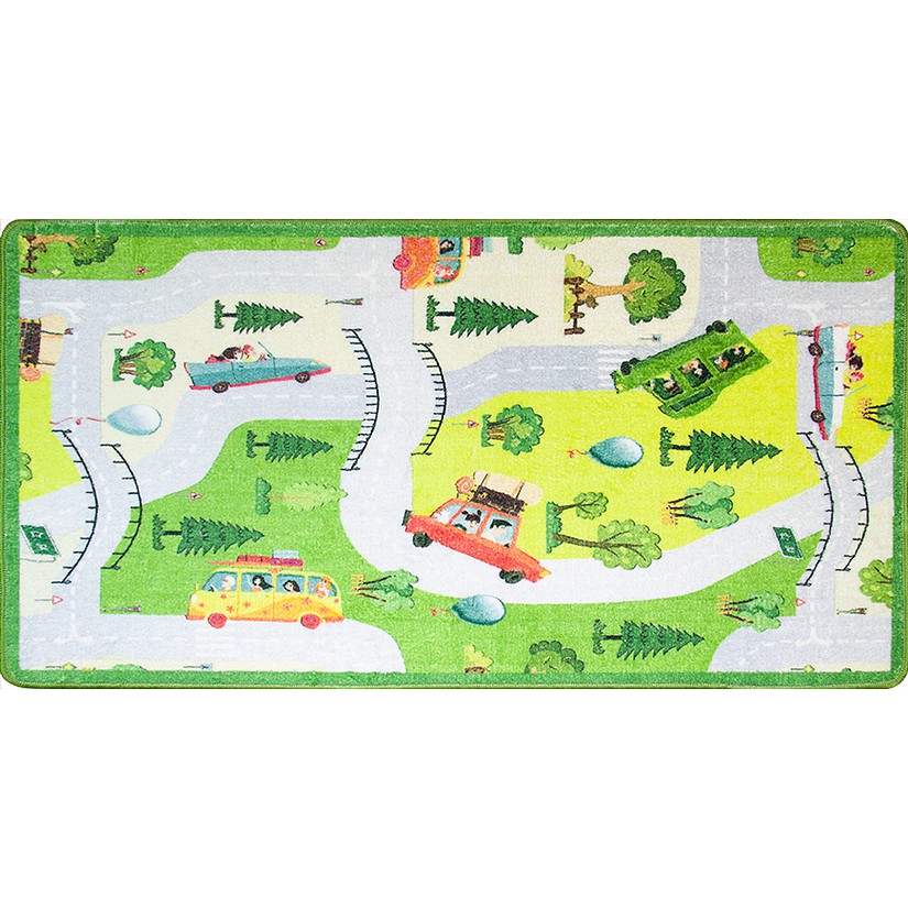 Tapete Infantil Macio Acampamento Viagem Antiderrapante Inibe Fungos Quarto Grande Aconchegante 1,10