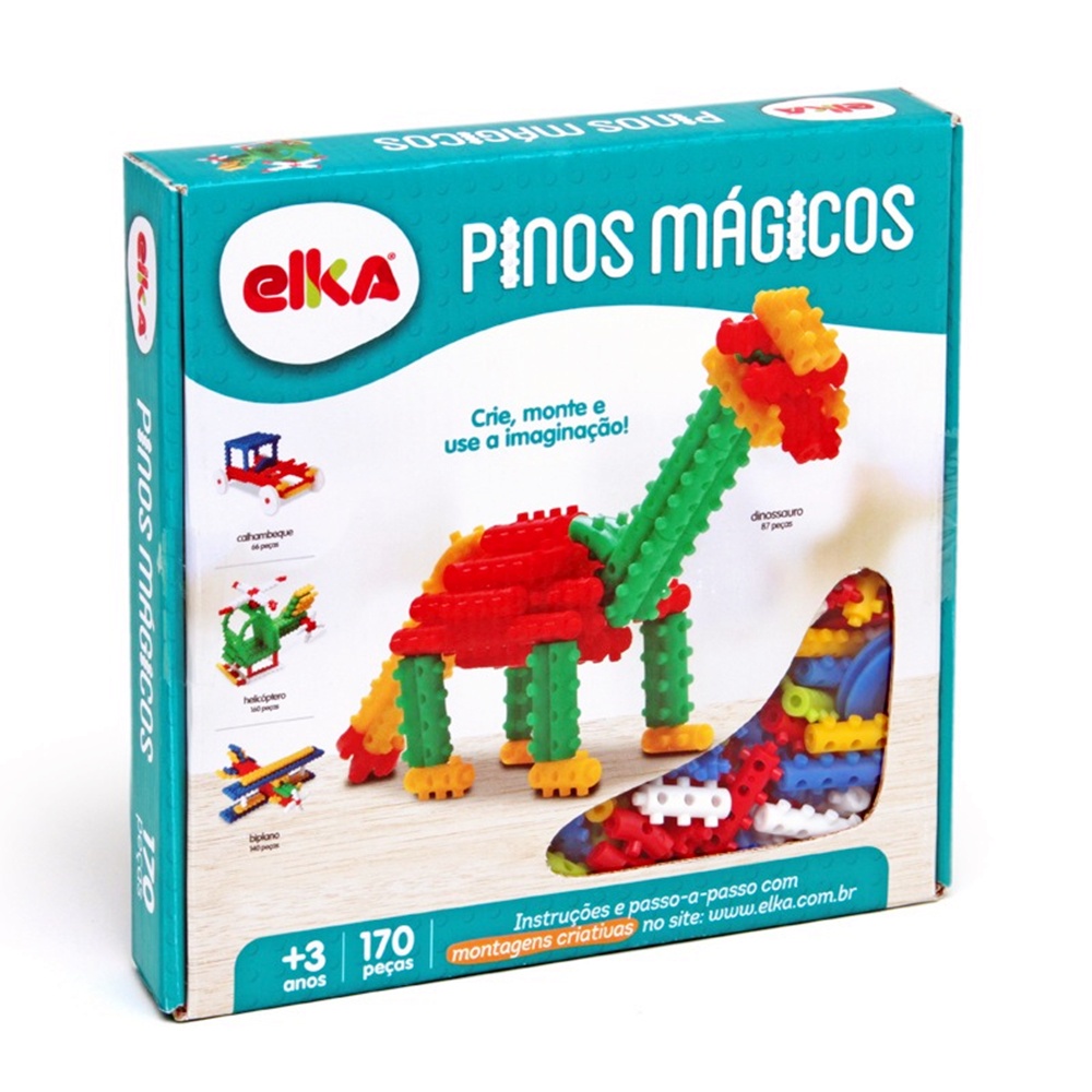 PINOS MAGICOS 170 PECAS PARA MONTAR – ELKA BRINQUEDOS