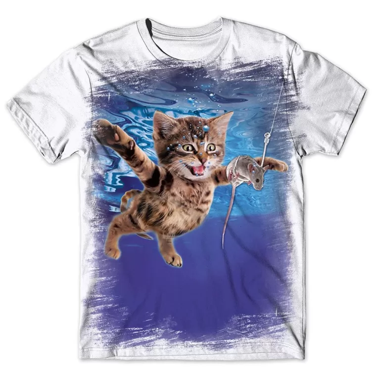 Camisa Camiseta Masculina Gato 107