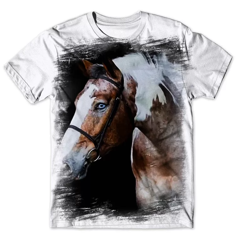 Camisa Camiseta Masculina Cavalo 47