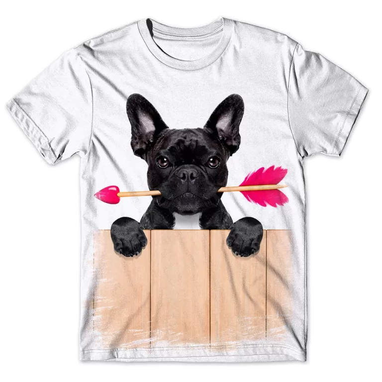 Camisa Camiseta Masculina Cachorro Buldogue Franc