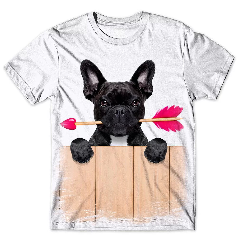 Camisa Camiseta Masculina Cachorro Buldogue Francês 2