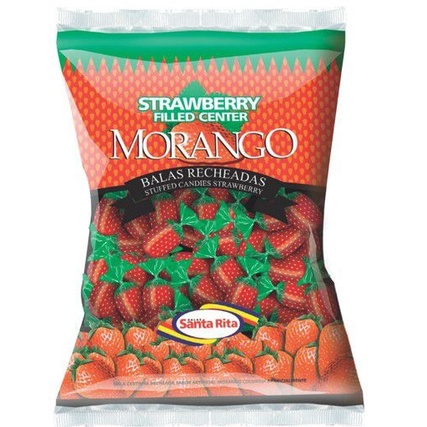 Bala  Cestinha Morango 600g Santa Rita
