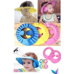 Chapéu de banho para bebês Protege olhos e ouvid