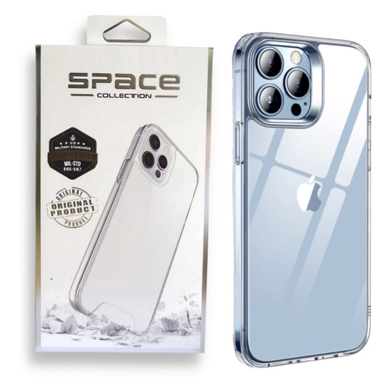 Capa Capinha Space Transparente Anti Impacto TPU Case Apple IPhone 6 7 8 Plus 11 ProMax 12 13 14 16