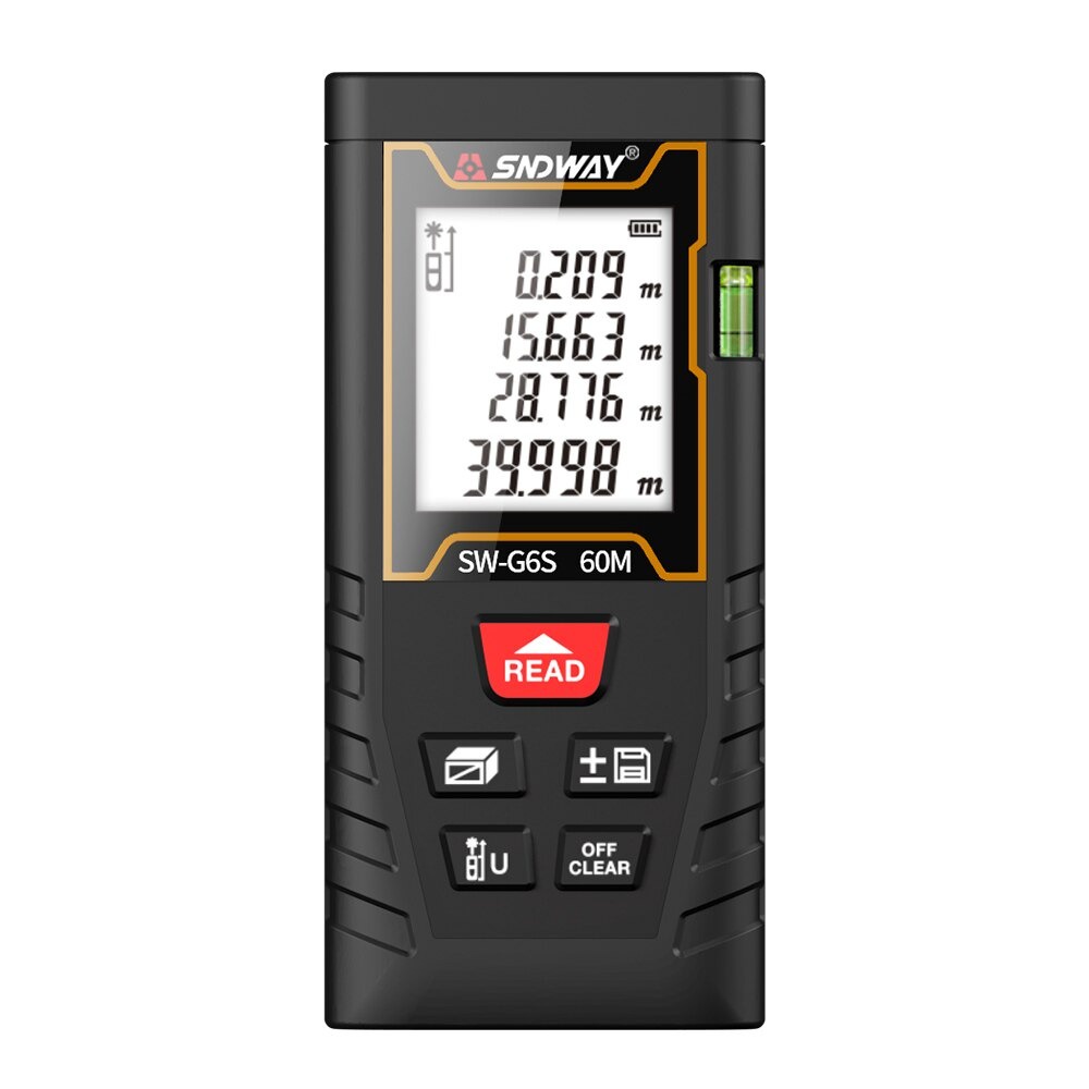 Trena Digital Laser 40 | 60 | 100 Metros Profissional SNDWAY – com Garantia de 2 Anos