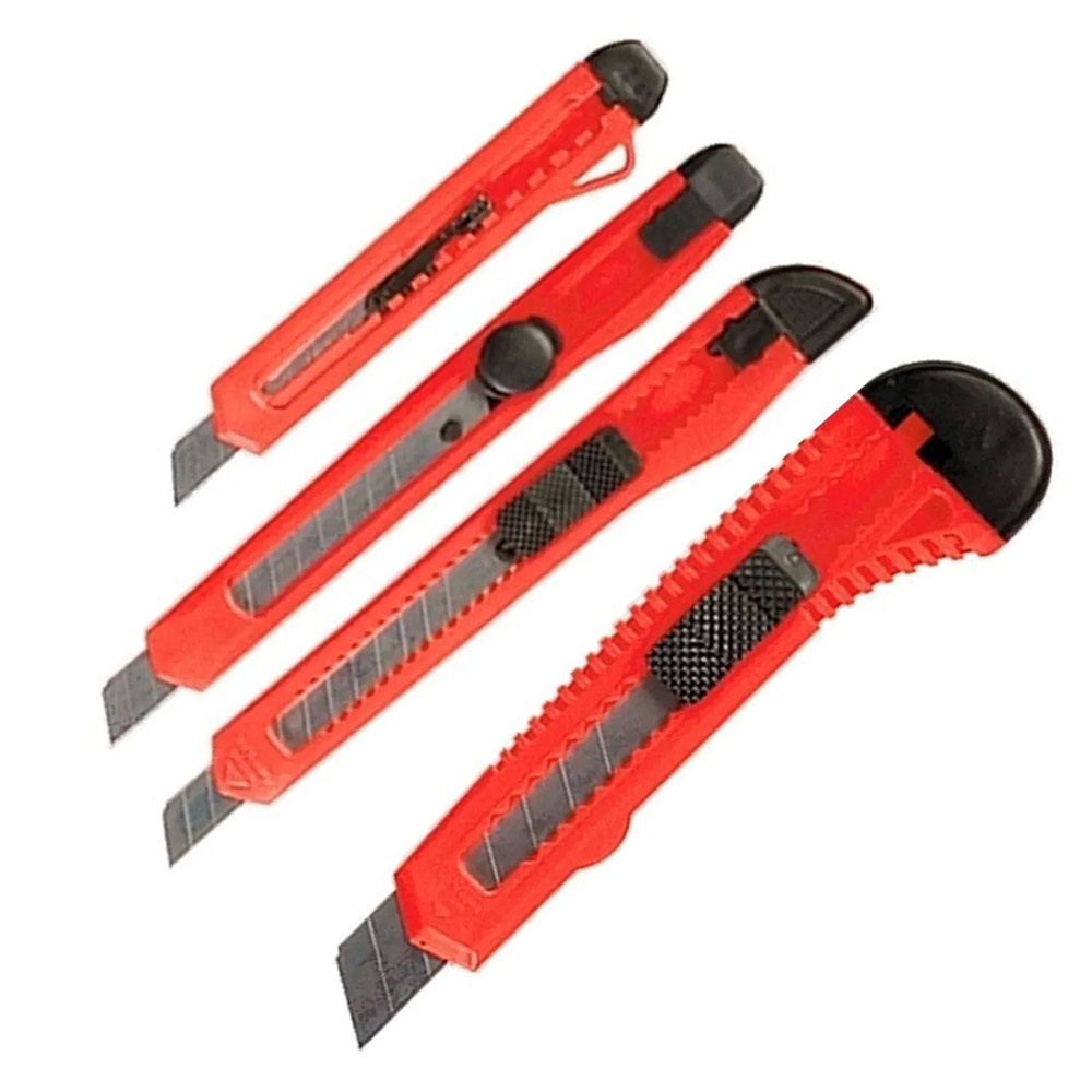 Jogo de Estiletes Lâmina Retrátil e Raspadores 08 Peças MTX