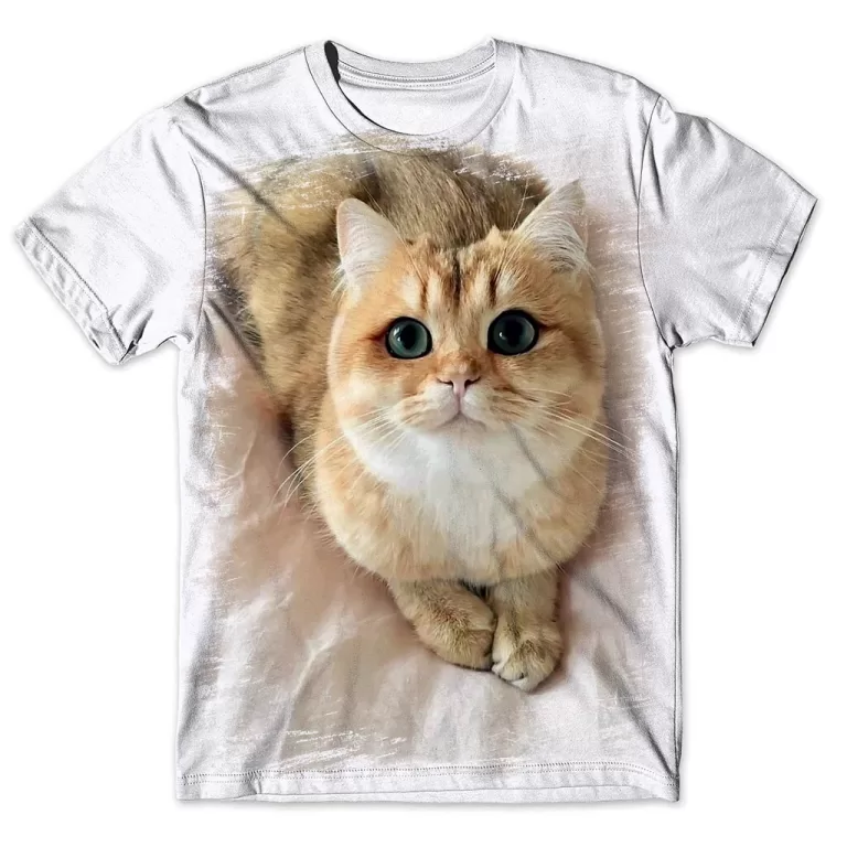 Camisa Camiseta Masculina Gato 101