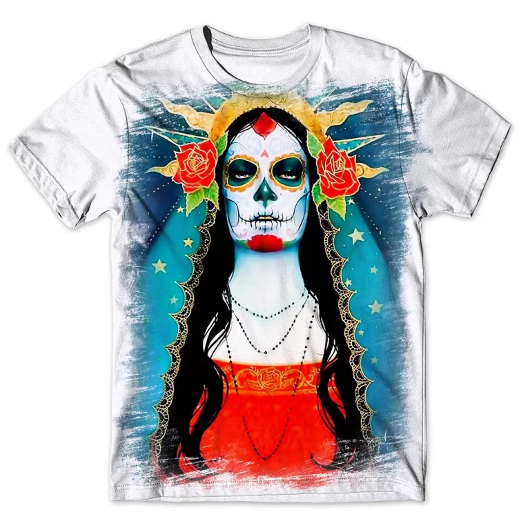 Camisa Camiseta Masculina Caveira Mexicana 19