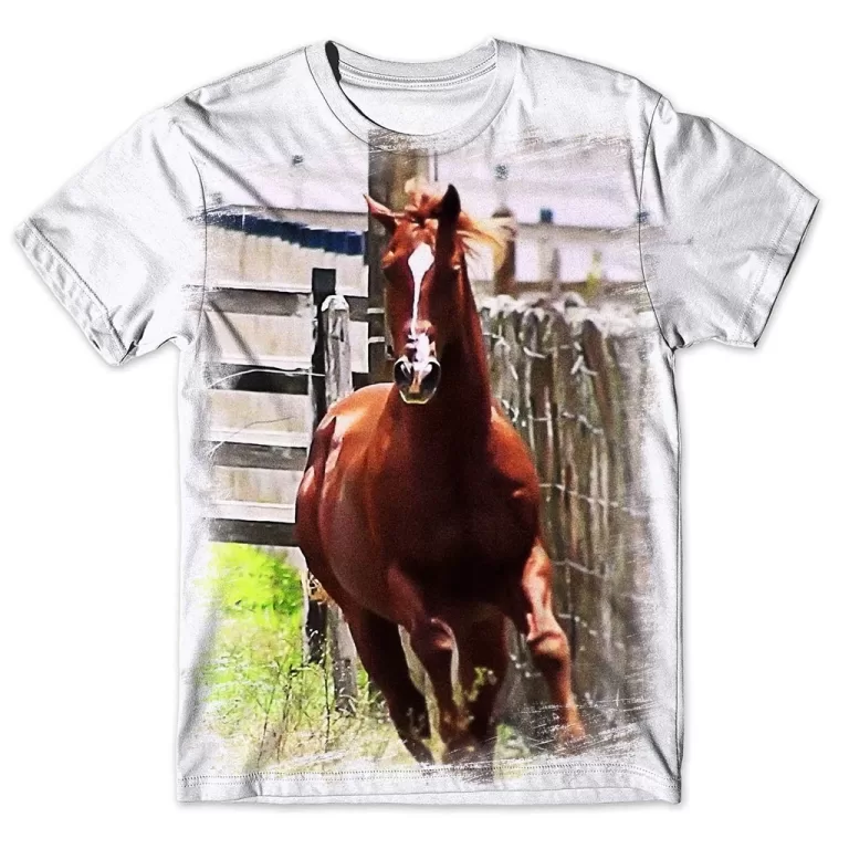 Camisa Camiseta Masculina Cavalo 262