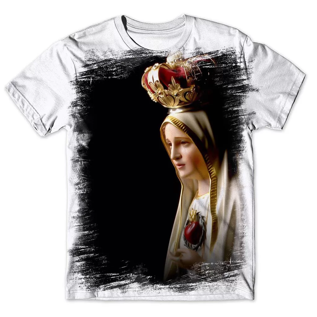 Camisa Camiseta Masculina Nossa Senhora Aparecida 100