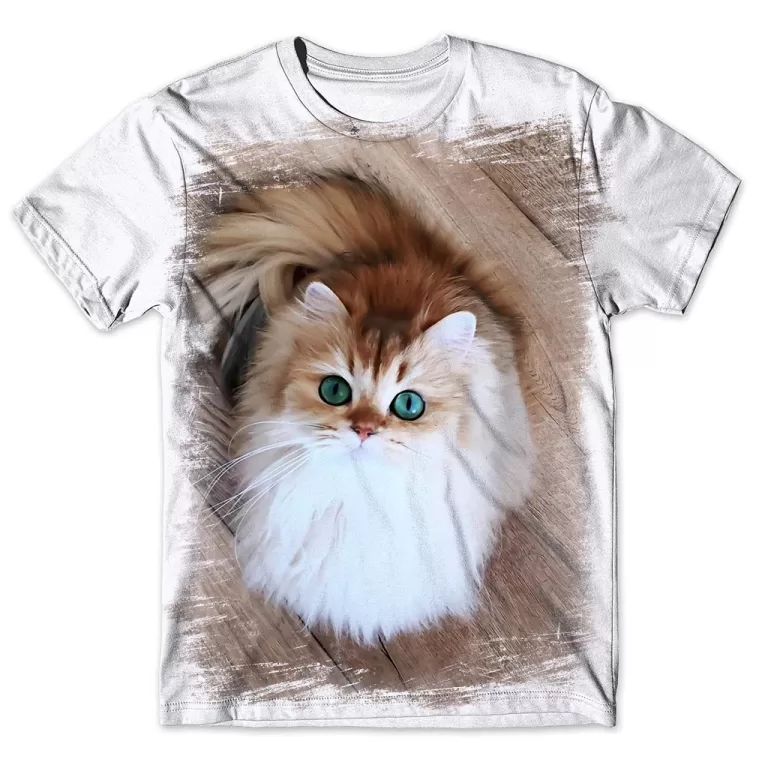 Camisa Camiseta Masculina Gato 61
