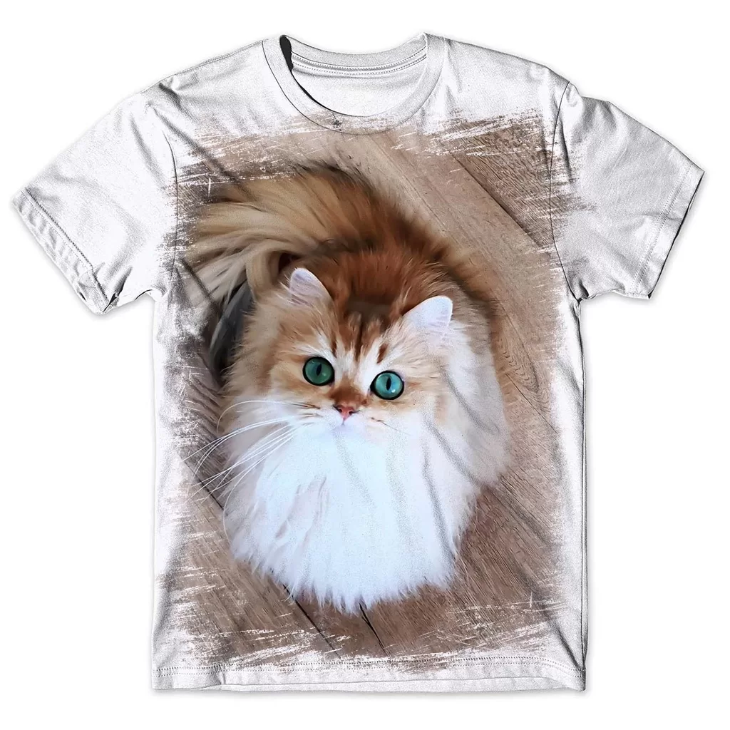 Camisa Camiseta Masculina Gato 61