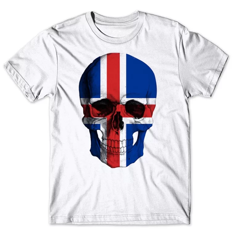 Camisa Camiseta Masculina Caveira Islândia 1