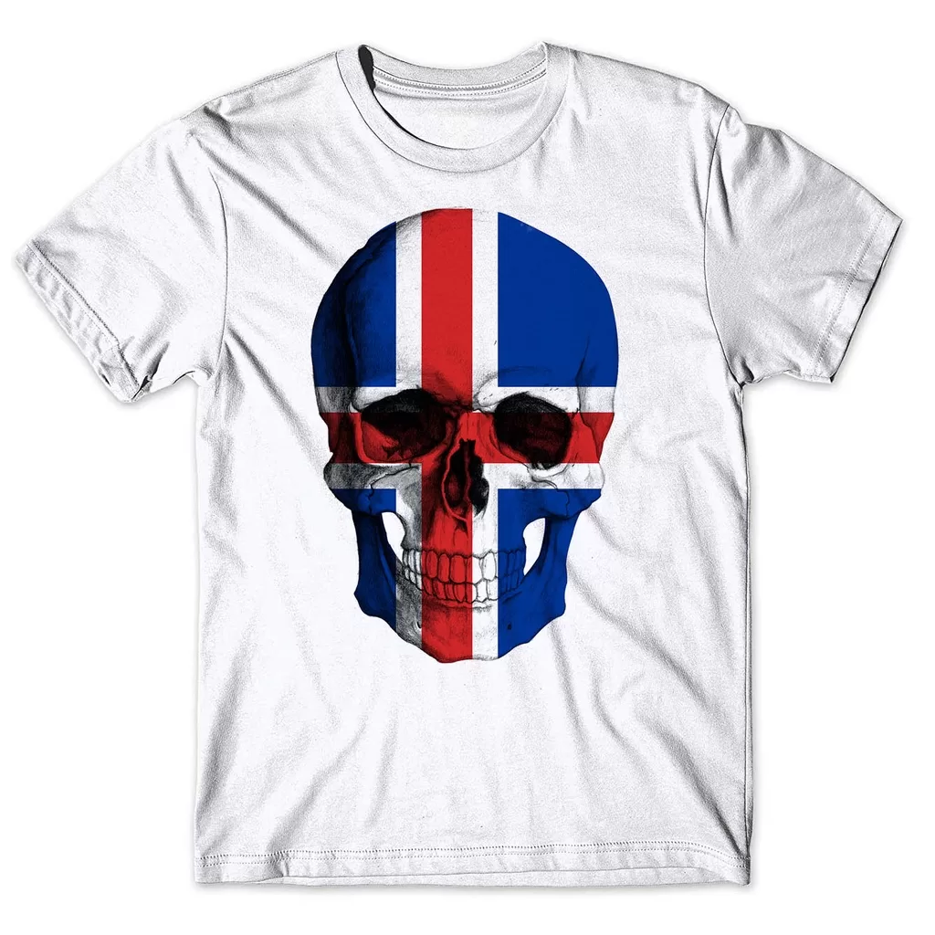 Camisa Camiseta Masculina Caveira Islândia 1