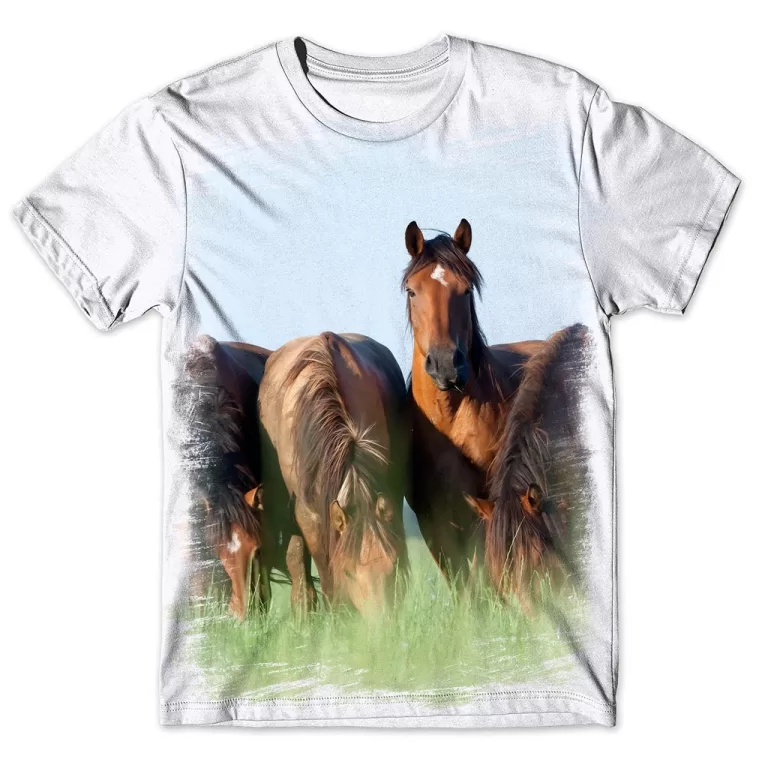 Camisa Camiseta Masculina Cavalo 87