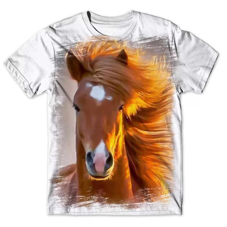 Camisa Camiseta Masculina Cavalo 3