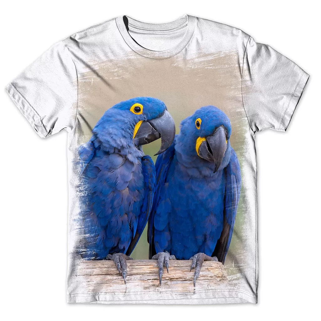 Camisa Camiseta Masculina Ave Pássaro Arara 3