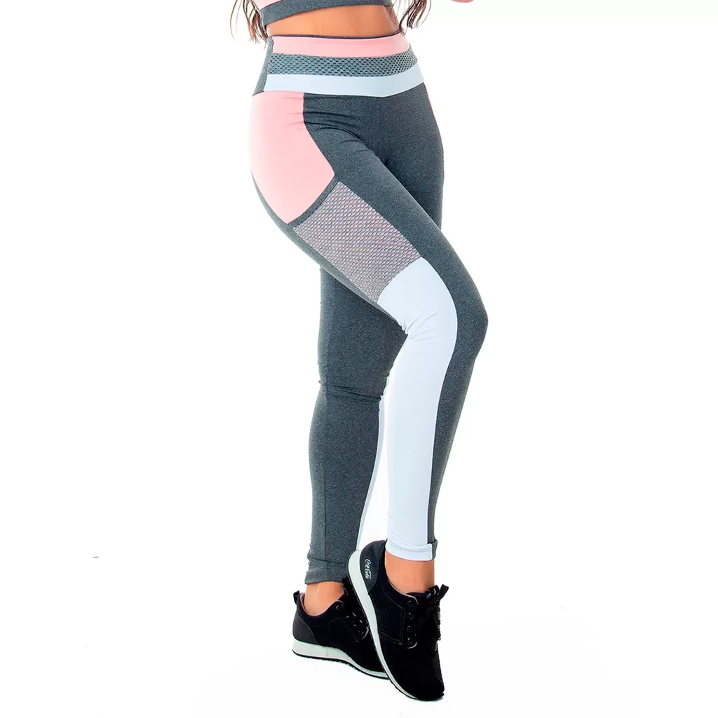 Legging Fitness Feminina Essence Mescla Com Bolso