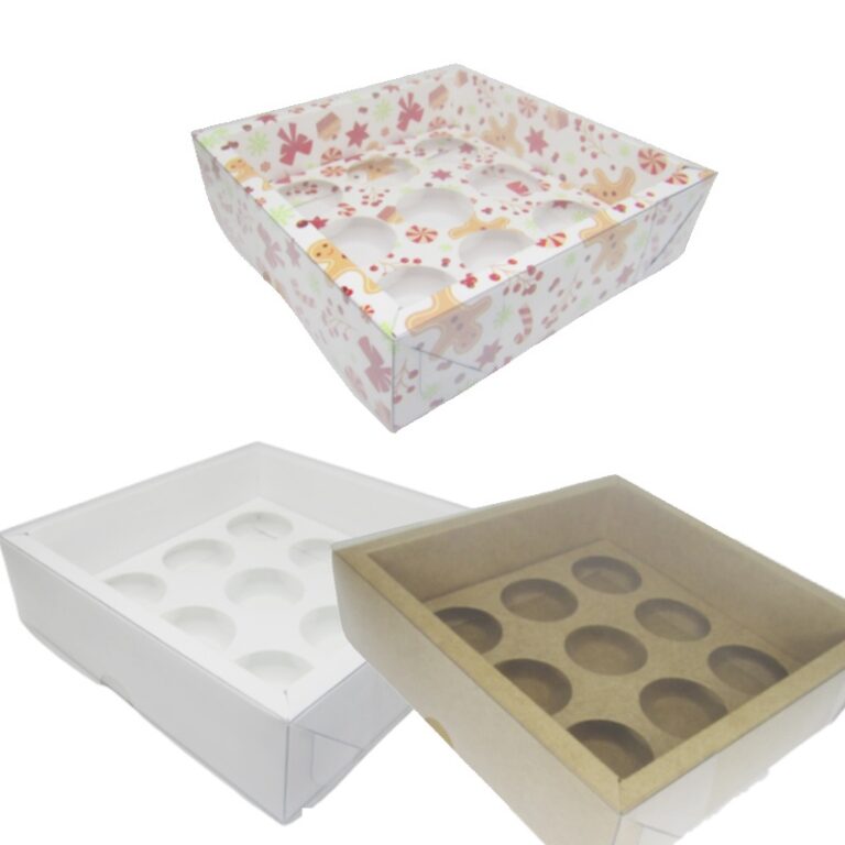 Caixa Base Brigadeiro para 9 Doces n.2 (13x13x3,5c