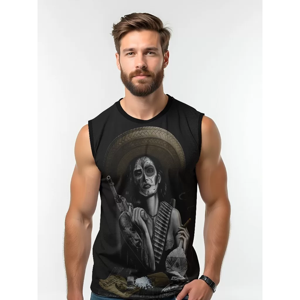 Camiseta Dry Fit Masculina UV 50+ Mexicana Proc Estampada Academia Corrida Treino Casual