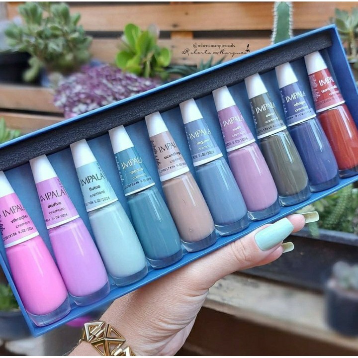 Kit c/ 10 Unidades Esmalte Impala Coleção A Cor 