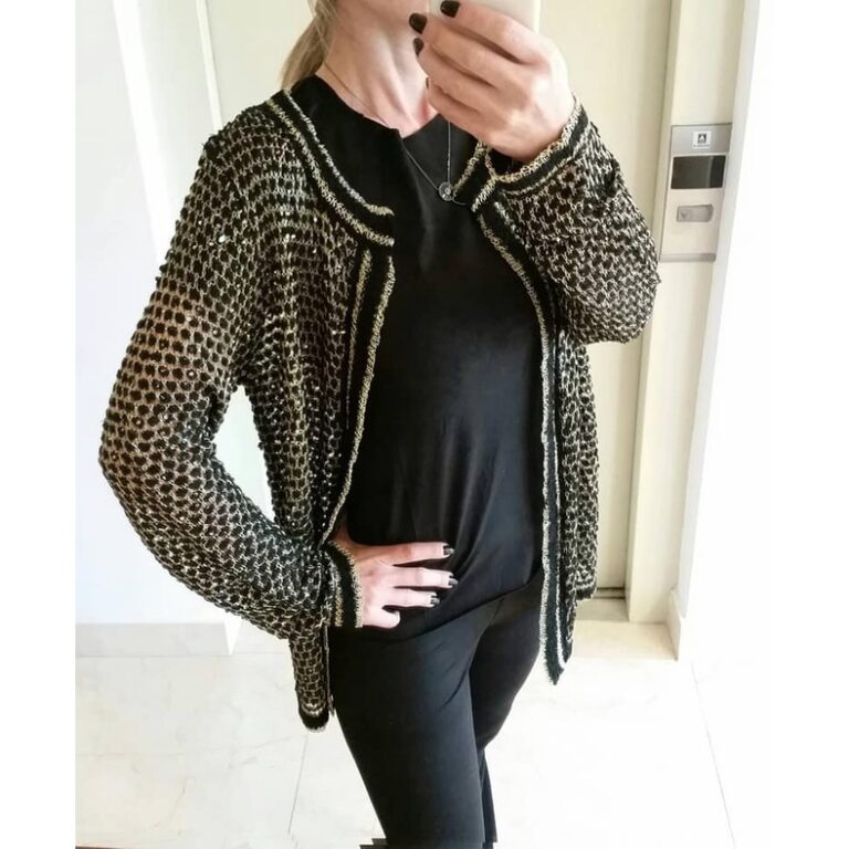 Casaqueto Tricot com Lurex
