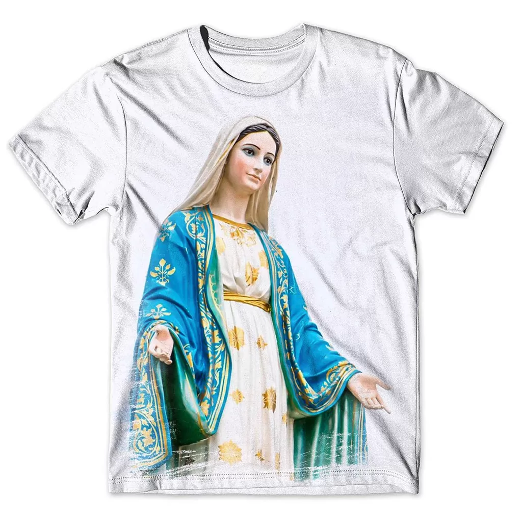 Camisa Camiseta Masculina Nossa Senhora Aparecida 45