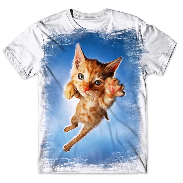 Camisa Camiseta Masculina Gato 31