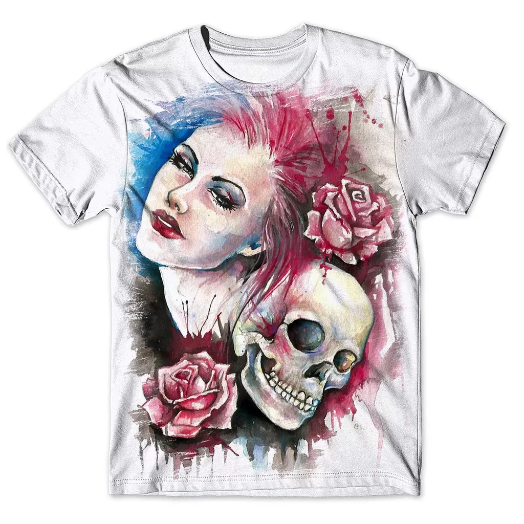 Camisa Camiseta Masculina Caveira Mexicana 92