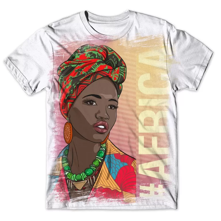 Camisa Camiseta Masculina Africana 5