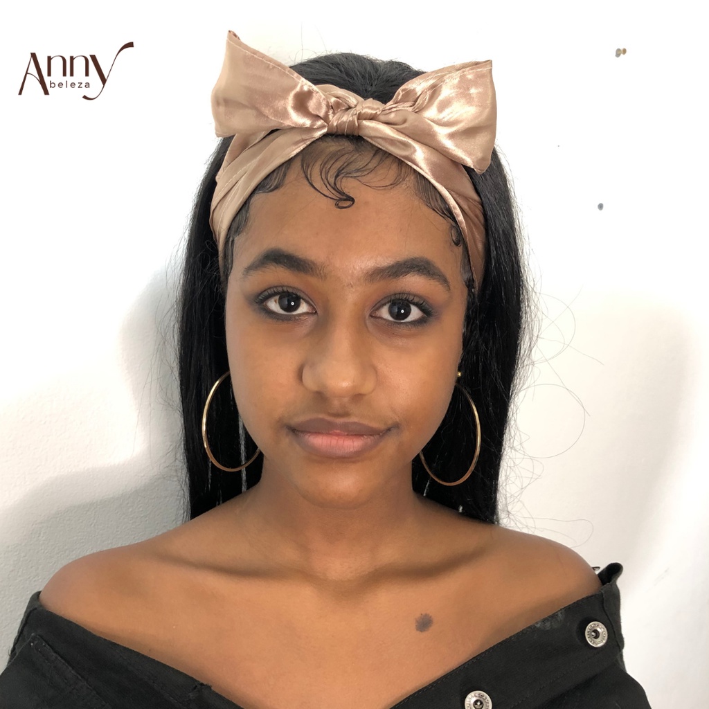 Faixa de Cetim para Cabelo – Faixa para Baby Hair e penteados e laços