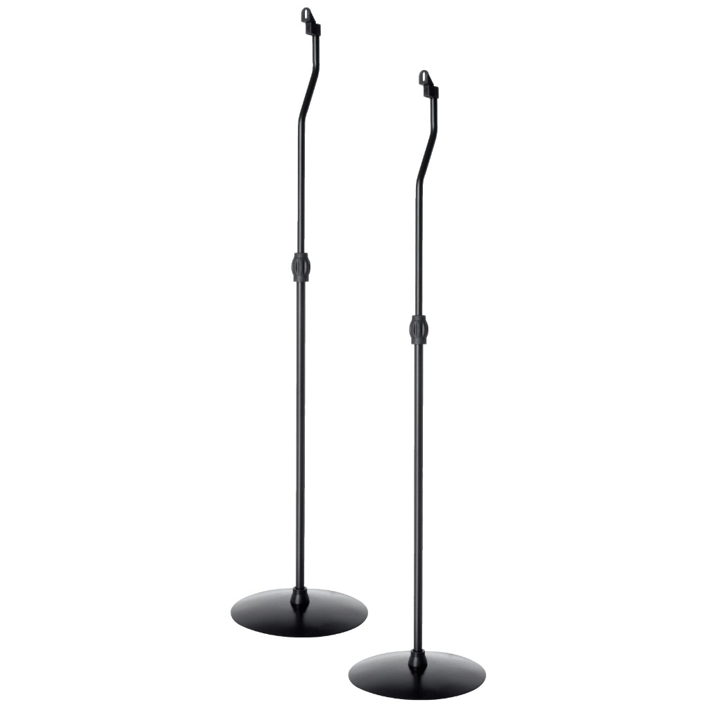 PAR DE SUPORTE PEDESTAL DE CHÃO PARA CAIXAS DE SOM HOME TEACHER SUPORTE REDONDO COM AJUST DE ALTURA