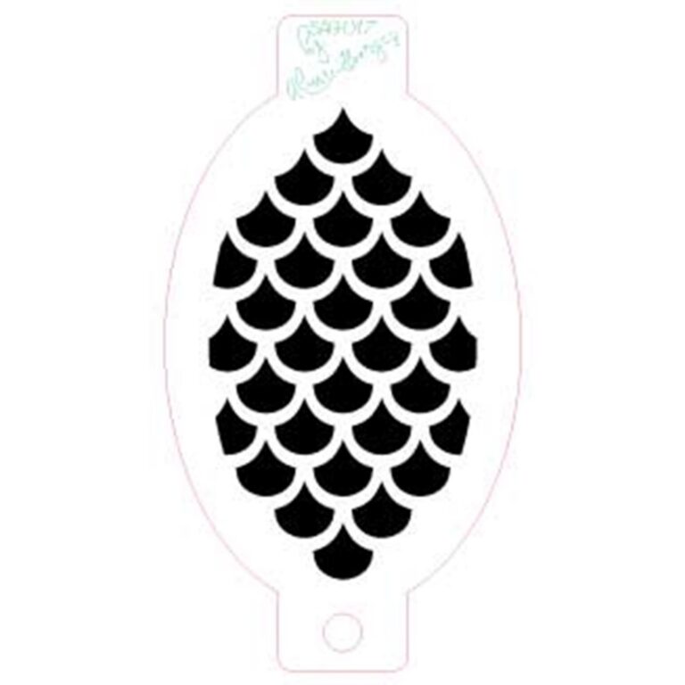 Stencil Textura Escama de Sereia