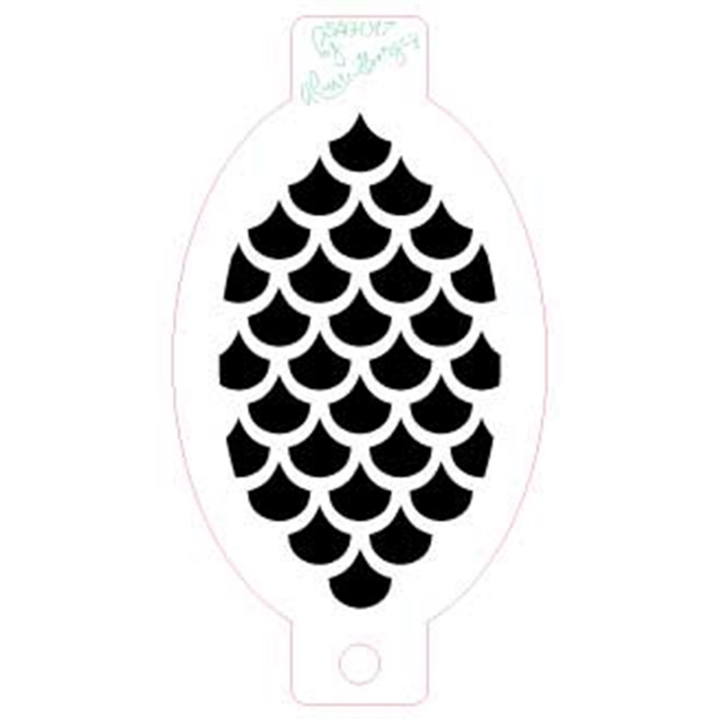 Stencil Textura Escama de Sereia