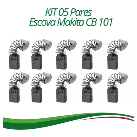 Escovas De Carvao Serra Marmore Makita 4100h Cb101