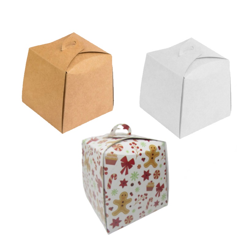 Caixa para Panetone de 100g Fechada – 10 unidades – ASSK – Kafe Embalagens