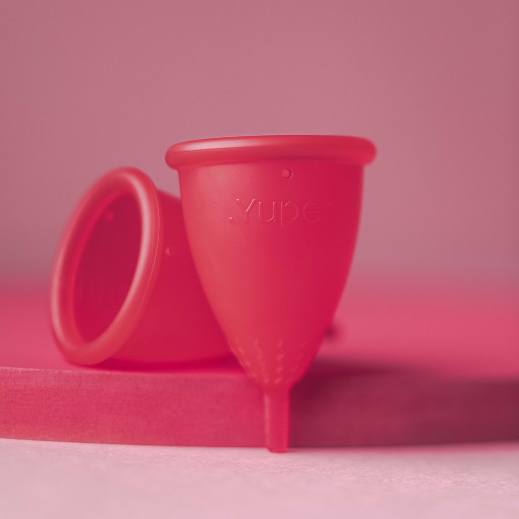 Coletor Menstrual Yuper Coral – 2 unidades