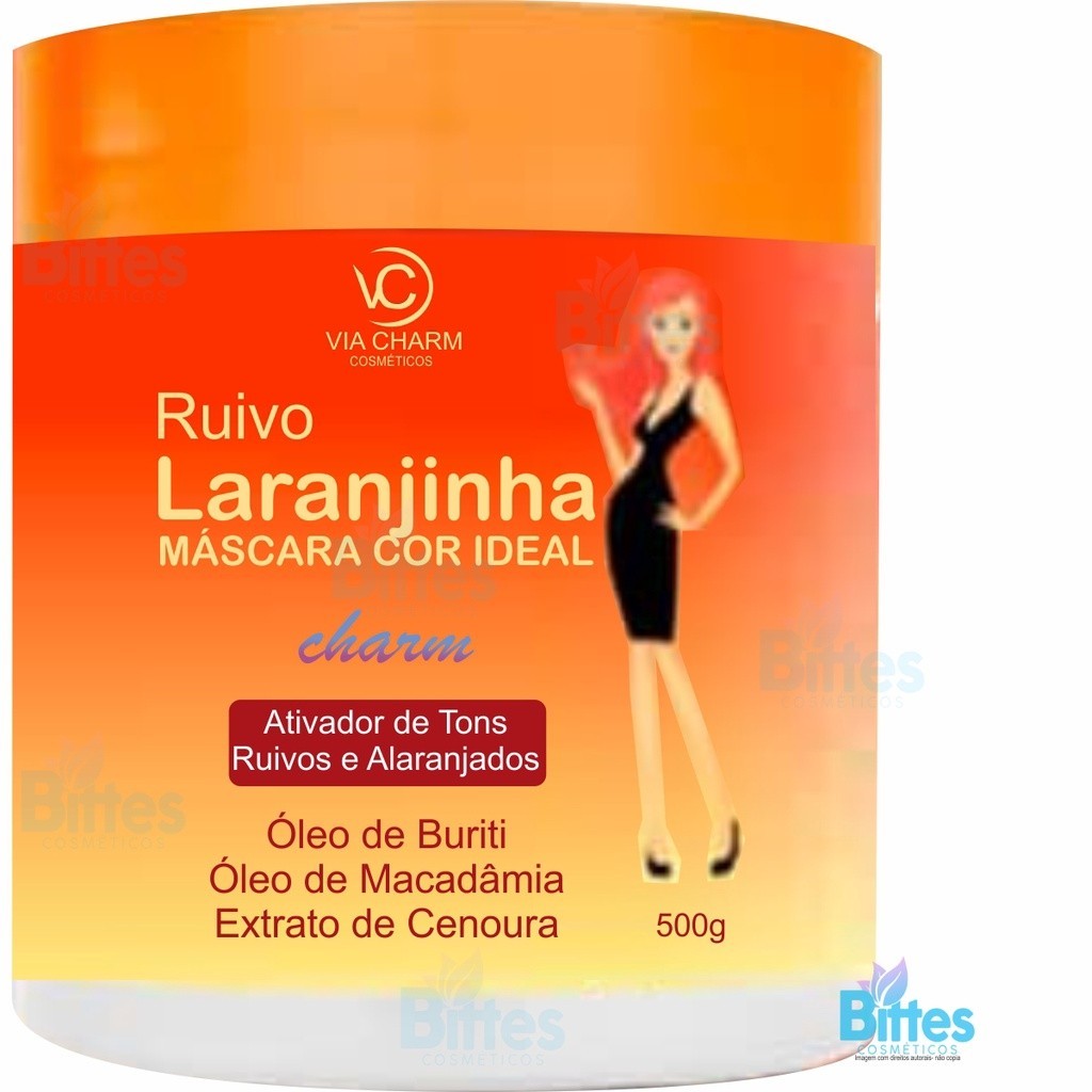 Máscara Ruivo Laranjinha VC Cosméticos Tons Alaranjados