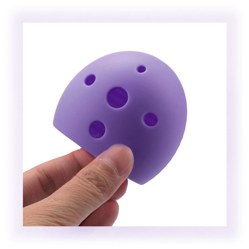 Suporte e Limpador de Pincel em Silicone – lilás
