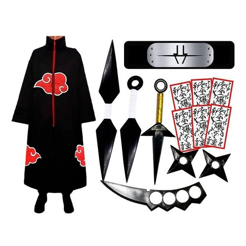 Capa Manto Akatsuki Tecido De Alta Qualidade Kakuz