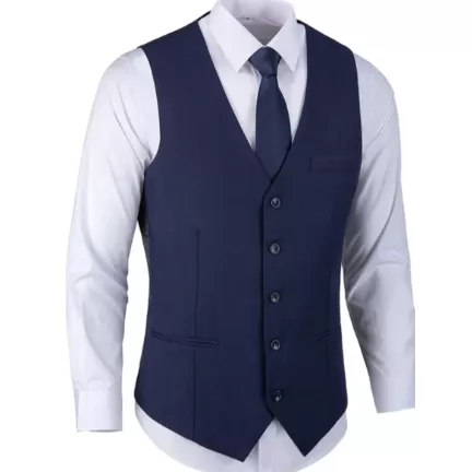 Colete Social Masculino Slim Com Fivela Para Regul