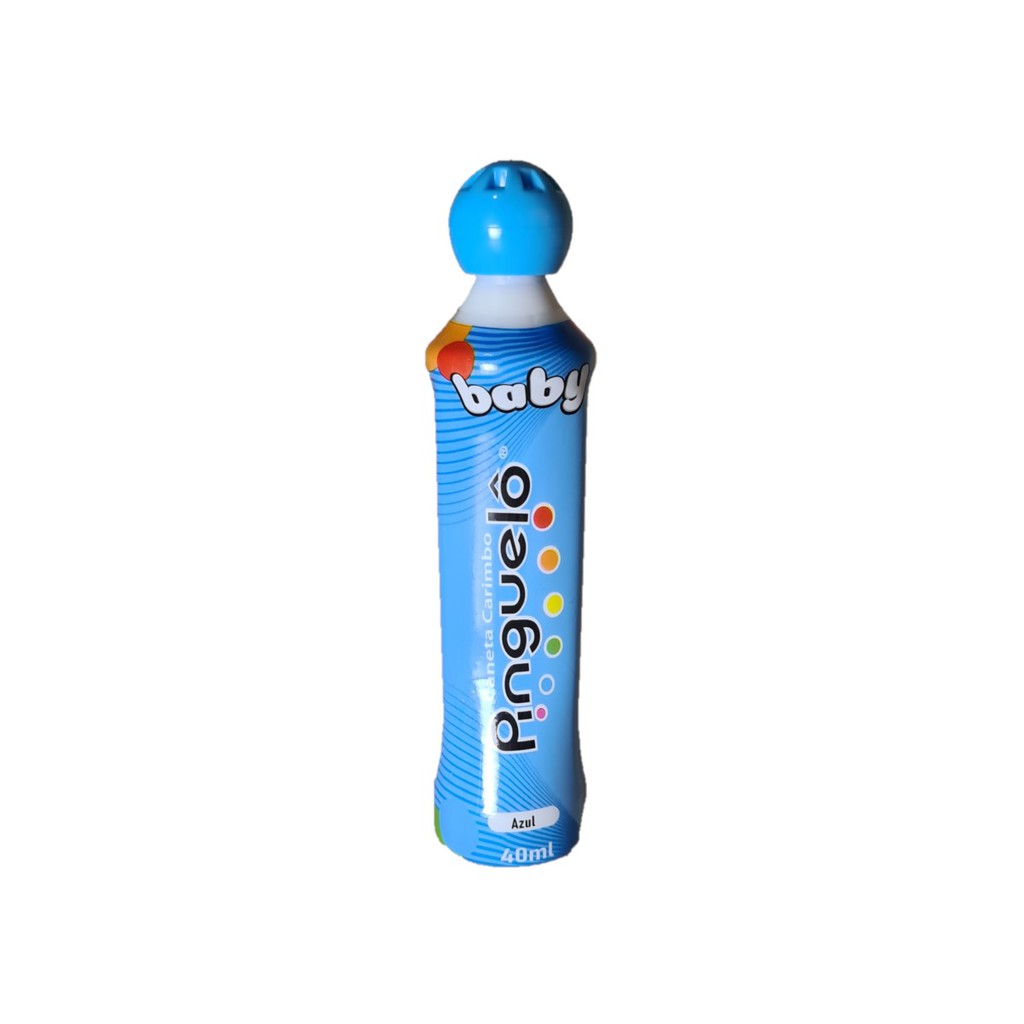 Marcador De Bingo Baby Caneta Carimbo Pinguelô 40ml Azul
